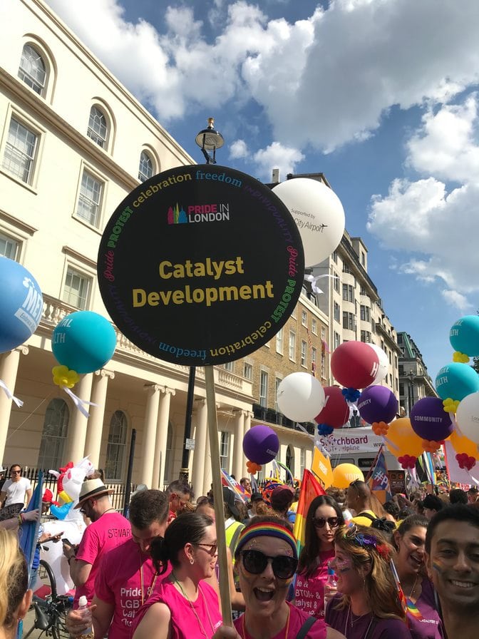 Picture of Catalyst at the London Pride parade 2018