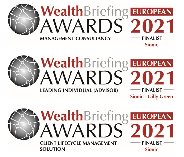 Davies - Wealth Management Consultancy, Leading Individual (advisor) and Client Lifecycle Management (CLM) finalists.